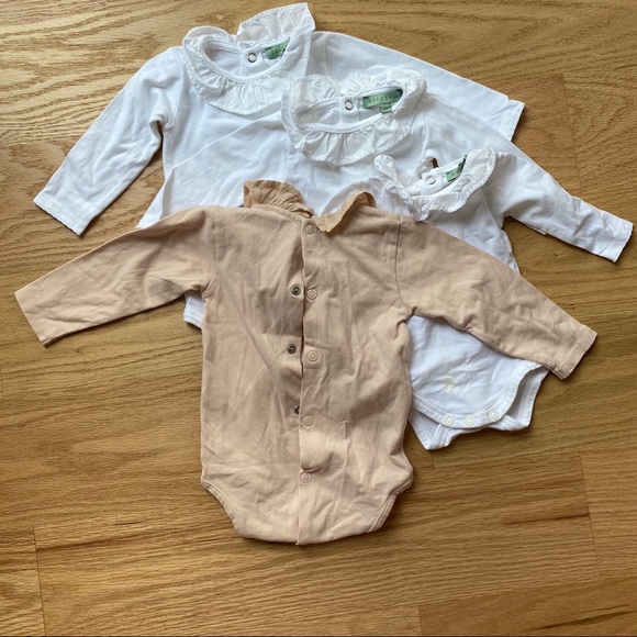 Set of 4 Grace baby & child onesies with ruffle - Picture 4 of 7